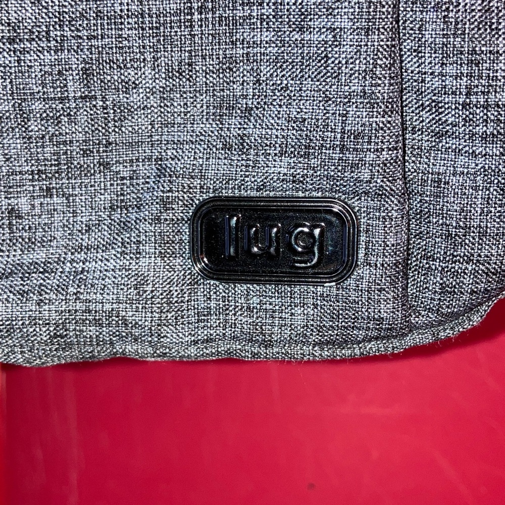 Lug Scoop Small Crossbody with RFID Pocket ‘Heather Indigo’ Dark Blue - Picture 2 of 6